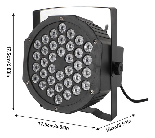 Luces Led Activadas Por Sonido Stage 36x1w Rgb Party Dmx 512
