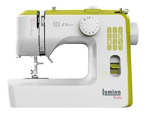 Máquina De Coser Recta Lumina Linda Verde 12 Puntadas