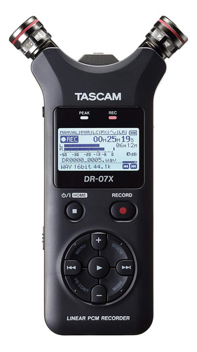 Tascam Dr-07x - Grabadora De Audio Portátil