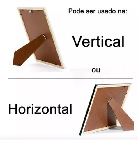 Porta Retrato 15x21 Vertical / Horizontal Relevo Entalhado Cor Dourado