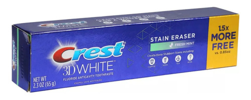 Pasta De Dente Crest 3d White Clareador 65g Fresh Mint