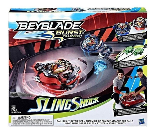 Kit de rieles de batalla Beyblade Arena Hasbro Rail Rush E3629