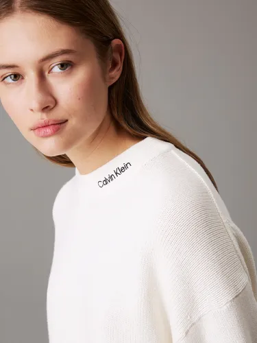 Saco Tejido De Lana Con Logo En El Cuello Calvin Klein