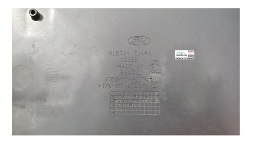 Aplique Inferior Parachoque Traseiro Ford Ka Hatch 2018/2021