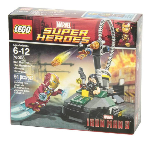 Lego Marvel Iron Man Vs The Mandarin Ultimate Modelo 76008