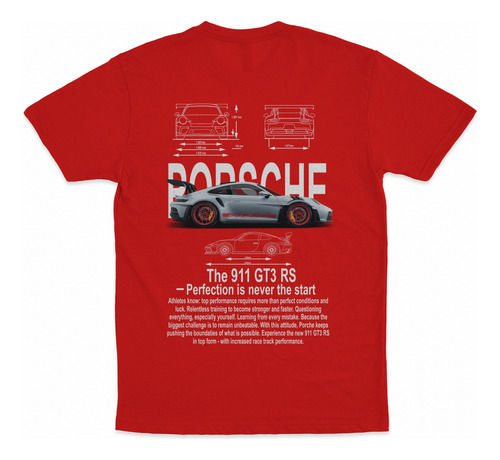 Playera Carro Porsche 911 Gt3 Rs Fireskull Original