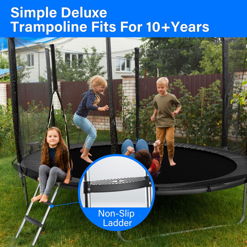 Yssoa Trampolín De 12 Pies Para Niños Con Recinto De