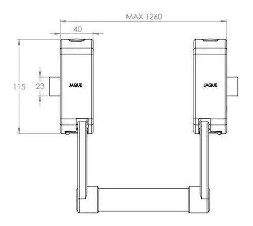 Imagen 4 de 6 de Sistema Antipánico Jaque 290 Push Hoja Simple Acceso Llave