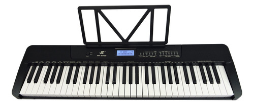 Teclado Musical Meike 61 Teclas Mk-2902 Midi- Sensitive Cor Preto