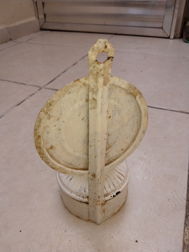 Antigo Lampião Candieiro De Vidro Á Querosene Fazenda.