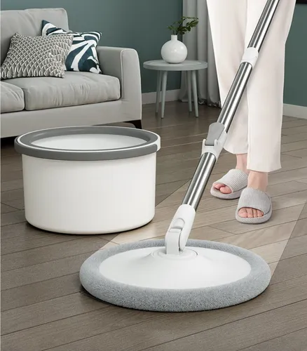 Set Mopa Trapeador Giratoria Agua Limpia Separado Con Sucia Set Mopa Trapeador Giratoria Agua Limpia Separado Con Sucia