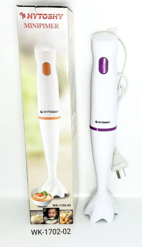Imagen 4 de 4 de Mixer Hytoshy WK-1702-2 blanco y violeta 220V