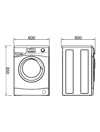 Imagen 7 de 10 de Lavarropas Longvie L16508 6.5kg 800rpm
