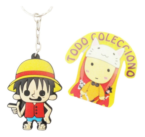 Llavero Anime De Caucho De Luffy One Piece