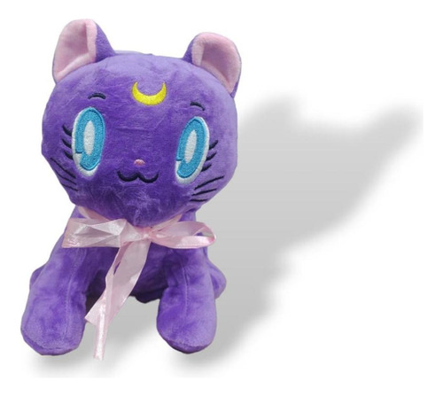 Peluche Gato Luna Sailor Moon Violeta 23cm