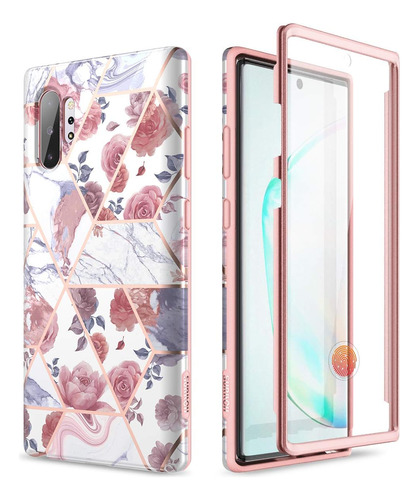 Funda Galaxy Note 10 Plus Suritch + Protector Rose