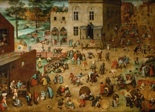 Juego De Niños - Pieter Bruegel - Lámina 45x30 Cm.