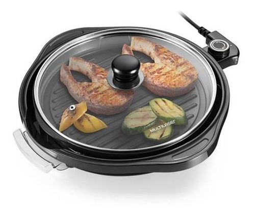 Panela Grill Multilaser Gourmet 220v - 1200w Preto - Ce054