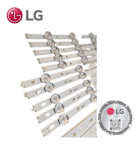Imagem 2 de 3 de Kit Barra Led LG Original 50lb5600 50lb6500 Agf78401501