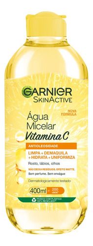 Água micelar Garnier antioleosidade com vitamina C 400ml