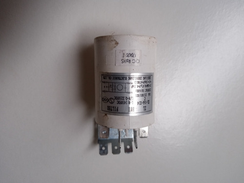 Filtro De Linha 250v 16a Da Lava E Seca Midea Fc86-b-25012-4 (Usado)