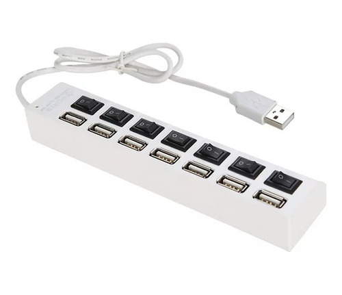 Hub Concentrador Multi Contacto Usb 7 Puertos Switch Ladron