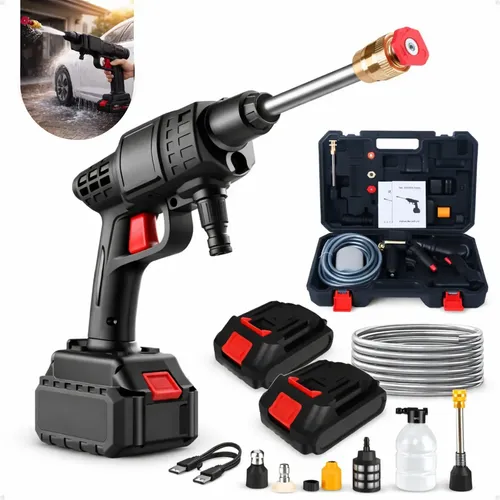 Lavadora De Alta Pressao Portatil Recarregavel Lava Jato 48v 600w Bivolt