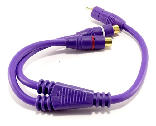 Cable Rca 1 Macho Y 2 Hembras De 25 Centímetros