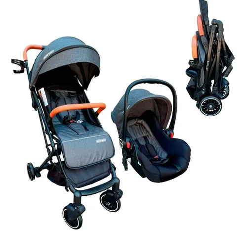 Cochecito Con Huevito Cuna Bebé Travel System Mega Baby