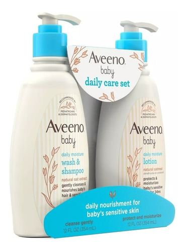 Aveeno Shampoo Y Crema De Cuerpo Para Bebé. Importado