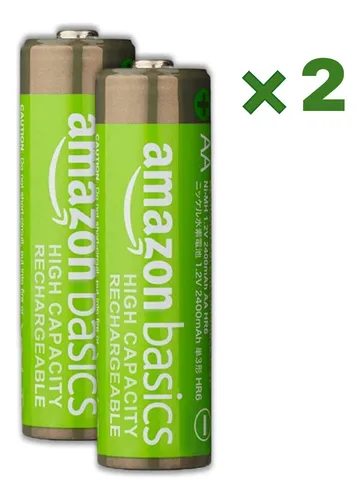 comprar Pack 2 Baterias Pilas Recargable Triple Aaa Amazon Basics