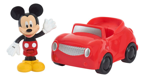 Disney Junior Vehículo Y Figura Mickey 7,5 Cm Articulada