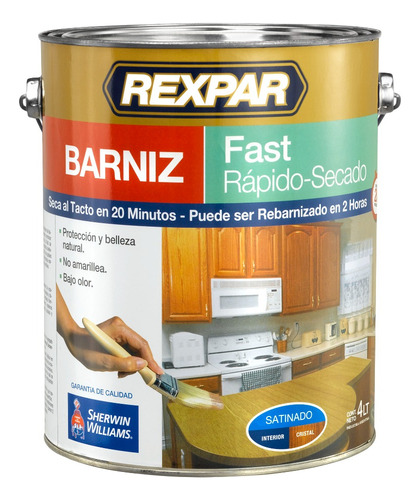 Rexpar Barniz Fast Base Agua X 1 Lt