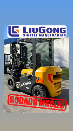 Autoelevador Liugong 2500 Kg. Rodado Macizo. Nuevo