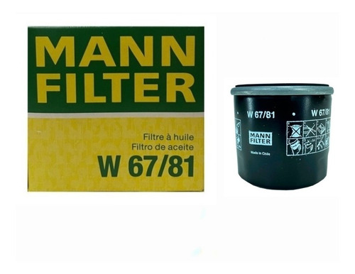Filtro Aceite W67/81 Mann Filter 