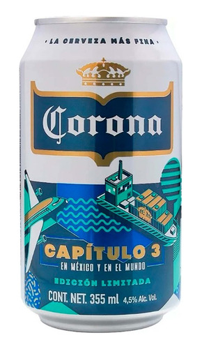 Domino Corona Extra Fondo Azul + Lata Coleccion Corona Cap 3