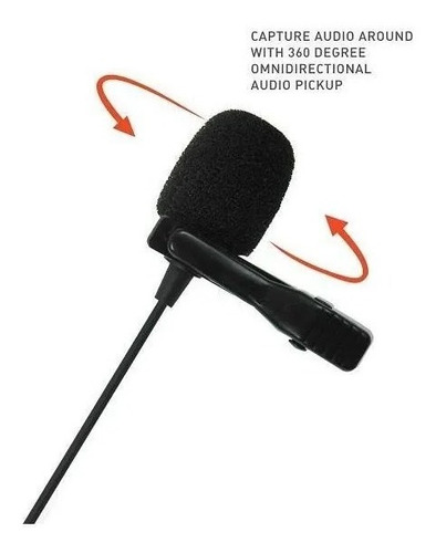 Imagem 3 de 4 de Microfone De Lapela Jbl Omnidirecional Preto