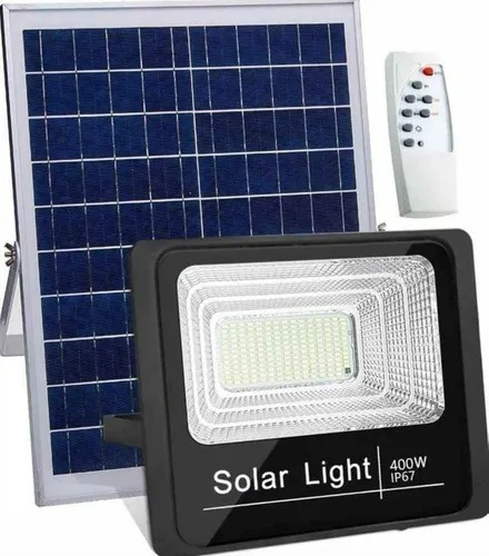 Foco Solar 400 Watts Panel Separado+ Control Remoto Ip67