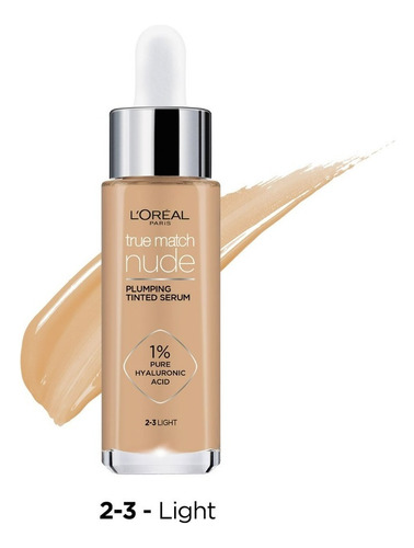 Base De Maquillaje True Match Serum L' Oréal Paris 30ml Tono 2-3 Light