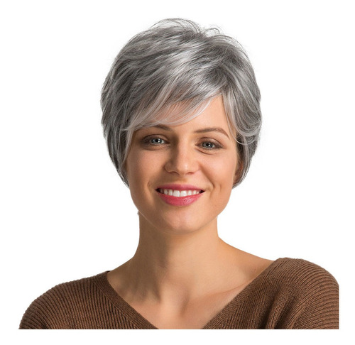 Peluca Corta De 10 -inchpara Mujer, Cabello Humano Real, Pix