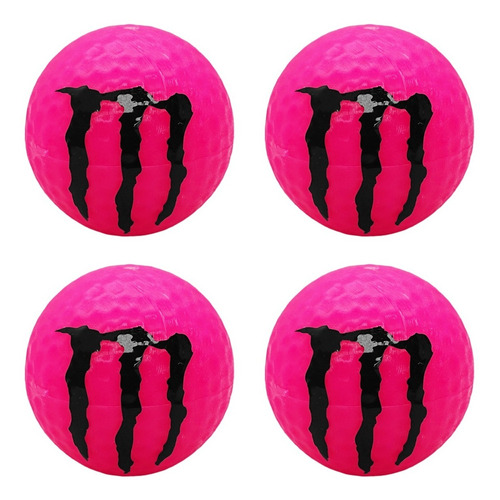 4 Pzas Pivote Tapones De Válvula Pelota Monster Rosa/negro