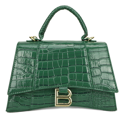 Elegante Bolso Con Estampado De Cocodrilo Para Mujer, Elegan