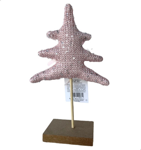 Imagen 6 de 10 de Arbol Rosa Chico Papa Noel Adorno Decoración Navideña