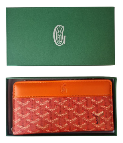 Cartera Billetera Moda Europea Para Mujer Naranja