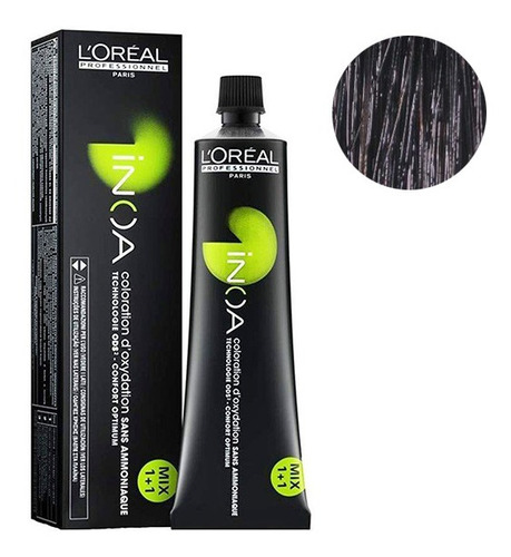 Tinta Inoa N°1 Negro 60gr Loreal Professionnel