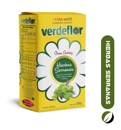 Verdeflor Yerba Mate Compuesta Con Hierbas Serranas 500 G