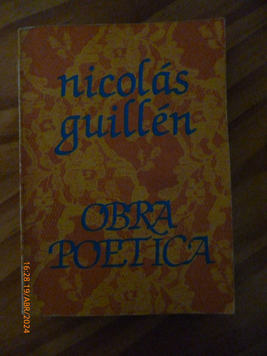 Obra Poètica, Nicolàs Guillèn - Impecable Estado -