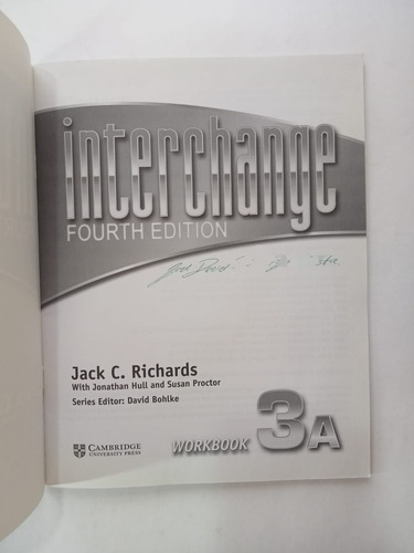 Interchange 3a Workbook Fourth Edition Jack C. Richards (Usado)