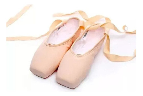 Zapatos De Punta Zapatillas De Ballet De Vendaje Para Ni [z]