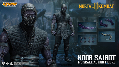 Action Figure Mortal Kombat Subzero Noob Scorpion Boneco 1/6